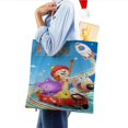 thumbnail image 4 of Las Aventuras de Dylan Bolso de tela con estampado de lienzo para mujer, bolsa de compras reutilizable y estética, con cremallera interior, regalo para mujer,40*45cm., 4 of 6