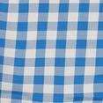 thumbnail image 6 of Efavormart 120" Round BLUE/WHITE Checkered Wholesale Gingham Polyester Linen Picnic Restaurant Dinner Tablecloth, 6 of 10