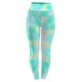 thumbnail image 2 of Owordtank Tie Dye Yoga Leggings for Women High Waisted Stretchy Skinny Workout Leggings, 2 of 3