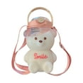 thumbnail image 1 of 1000/1400ml Bear Water Bottle With Straw Kawaii Plastic Jug For Water Juice Milk Tea Bubble Portable Gym BPA Free, 1 of 8