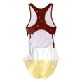 thumbnail image 4 of Lullu Girls One-Piece Swimsuit UPF50+ Ice-Cream Print Bathing Suit Swimwear, Sizes 7-16, 4 of 4