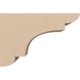 thumbnail image 3 of 2"W x 6"D x 4"H Classic New Brighton Rough Cedar Woodgrain TimberThane Corbel, Primed Tan, 3 of 6