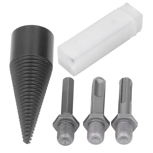 Broca para leña, broca para leña, juego de taladro conductor de cono de madera, broca divisora de madera de cono, durabilidad extendida NikouMX herramienta