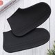 thumbnail image 5 of 1 par de fundas de silicona antideslizantes para zapatos de lluvia, unisex, resistentes al desgaste (negro, talla L), 5 of 5
