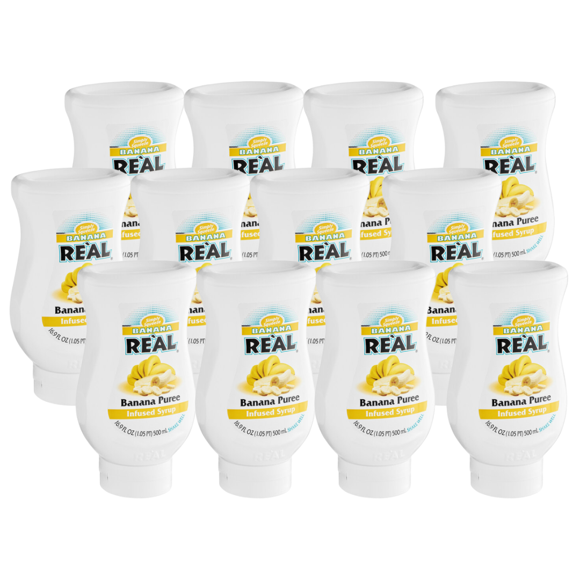 Real Sirop Infusé à la Purée de Banane 16,9 fl oz