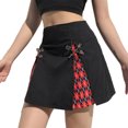 thumbnail image 3 of Douhoow Gothic Lace Mini Pleated Skirt Women Punk High Waist A-Line Short Skirt Vintage Streetwear, 3 of 5