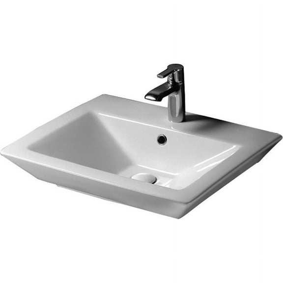 Barclay 4-373WH 23" Above Counter Widespread Rectangular Basin