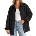 thumbnail image 4 of MuXiKeJi Clothes Oversized Barn Jackets for Women Fall Jacket Fashion Trendy 2026 Womens Lightweight Shacket with Front Deep Pockets,Spring,Thin,Corduroy Collar,Utility,Chore,Casual Outerwear, 4 of 5