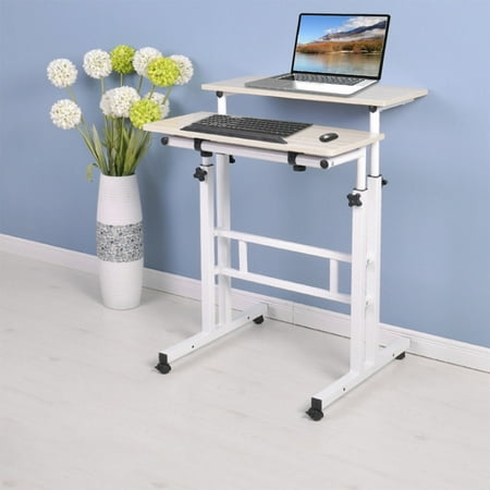 Otviap Stand Up Laptop Desk 60cm Adjustable Height Stand Up Laptop