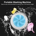 thumbnail image 2 of Portable Washing Machine, Mini Ultrasonic Turbine Washer Cleaner Clothes Cleaning Device Multifunction Travel Laundry for Clothes Fruit Vegetables (Blue), 2 of 7
