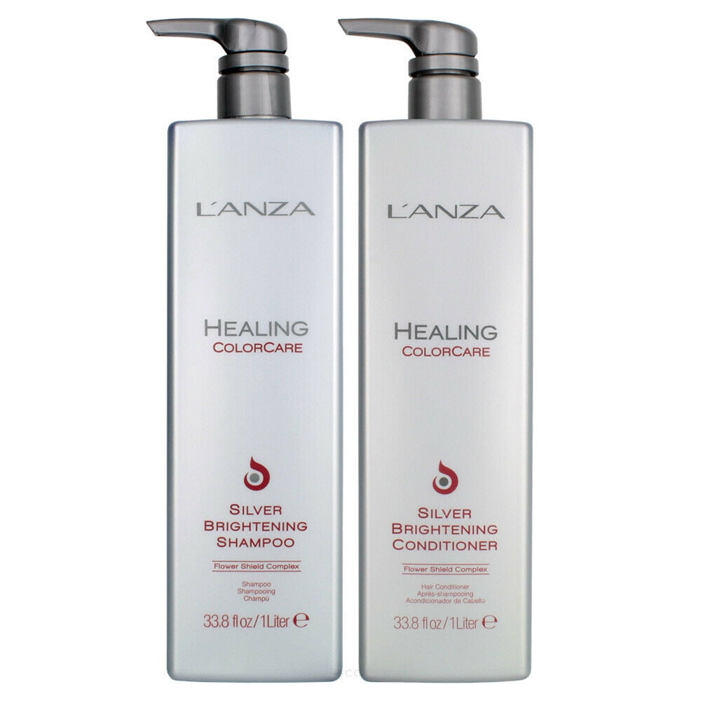 Healing ColorCare Silver Brightening Shampoo & Conditioner 33.8 oz Ea DUO -