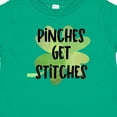 thumbnail image 4 of Inktastic St. Patrick's Day Pinches Get Stitches Shamrocks Boys or Girls Baby T-Shirt, 4 of 5