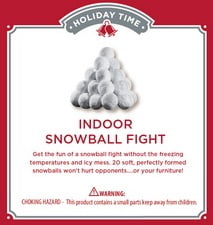 BISEN SNOWBALL 10 Pcs XMAS INDOOR OUTDOOR SNOW BALLS CHRISTMAS FIGHT GIFT THROW 