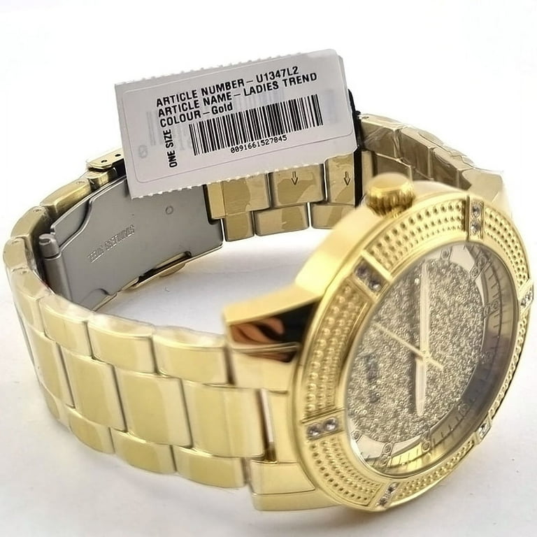 GUESS Gold-Tone Stainless Steal Analog Watch U1347L2