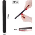 thumbnail image 2 of Juego de 5 limas de uñas profesionales, lima de uñas de doble cara 100/180, arte de uñas de gel acrílico natural para manicura, para manicura cosmética, peluquería, mascotas, 2 of 5