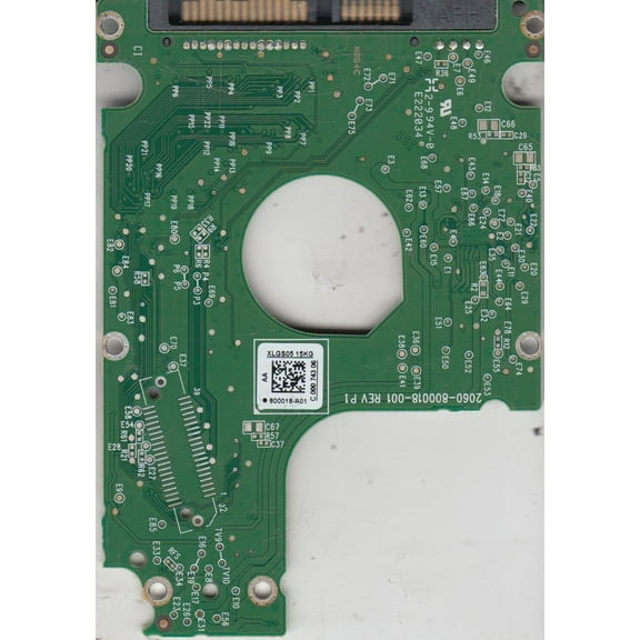 WD5000LPLX-60ZNTT1, 800018-A01 AA, WD SATA 3.5 PCB
