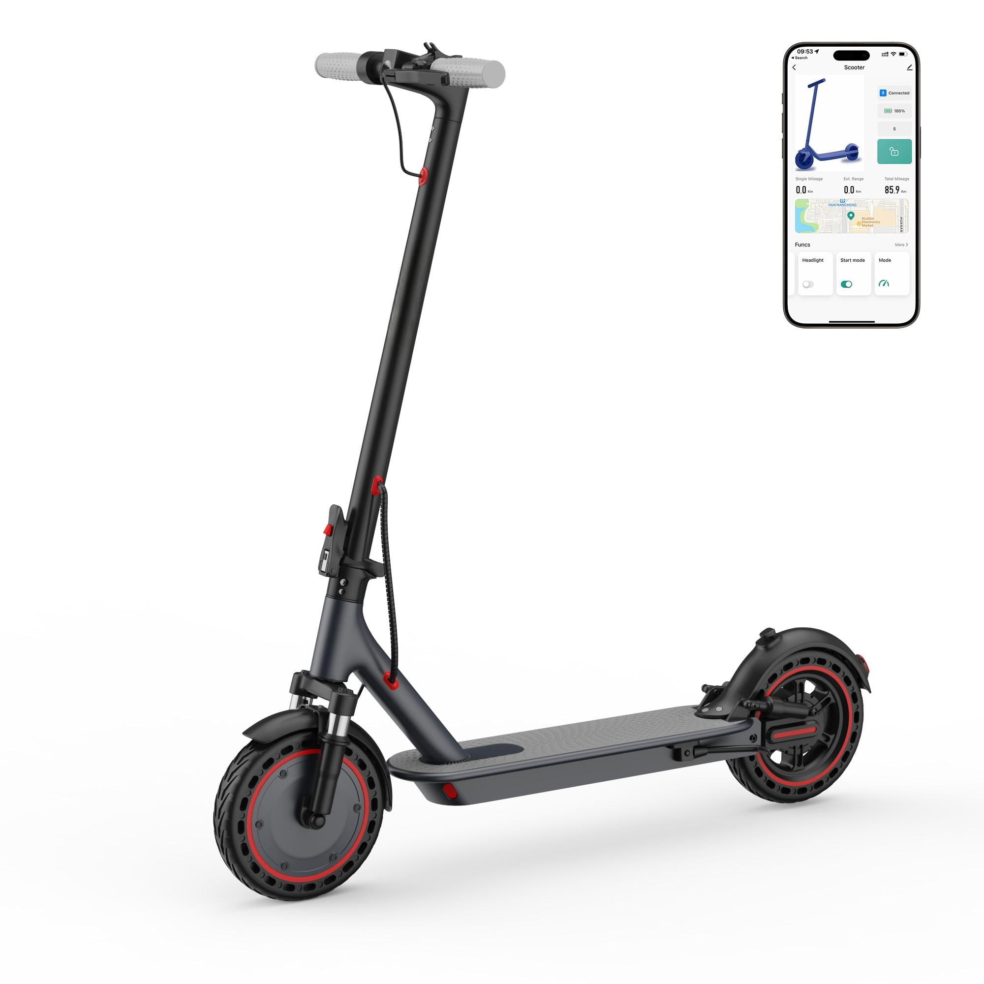 Electric Scooter for Adults, 10" Biger Tires,Max 22Mph, 500W Motor, 21-28 Miles Range,Folding E-Scooter with Dual Suspension