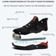 thumbnail image 2 of Zapatos de pies de punta de acero anti smash sneakers anti -apuñala para hombres mujeres (40) rojo negro, 2 of 9