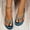Blue, variant on Laonim Women's Casual Beach Solid Color Slippers Beach Shoes Flip Flops Shoes