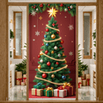 thumbnail image 2 of Festive Design Christmas Banner Holiday Tree Decoration for Party Celebration Indoor Winter, 2 of 9
