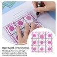 thumbnail image 3 of Patchwork Regla Craft Clear Scale Clear Sewing Traking Plantilla Alineada Arte Manual de recortes Manual de recortes Herramienta Purple Purple Square Inevent HA012302-05, 3 of 7