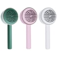 thumbnail image 4 of Cepillo de pelo autolimpiante de una tecla Peine de masaje antiestático con bolsa de aire (verde) Tmvgtek Cuidado Belleza, 4 of 9
