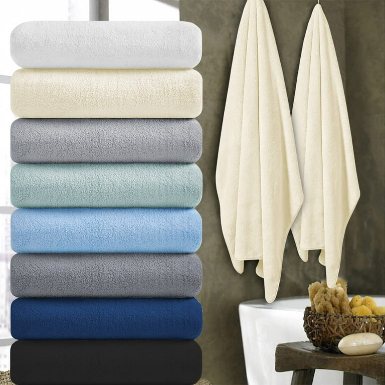  LANE LINEN Bath Sheets Towels for Adults- 100% Cotton Extra Large  Bath Towels, 4 Piece Bath Sheet Set, Quick Dry, Absorbent Bath Towels for  Bathroom Set, Hotel Spa Quality, 35 x
