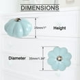 thumbnail image 3 of Uxcell Pumpkin Ceramic Vintage Dresser Knobs Pull Handle Blue, 3 of 7