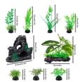 thumbnail image 7 of NiHome 9PCS Realistic Aquarium Artificial Plant Decoration Set, Weighted Base Driftwood, Rock Mountain & Aquatic Plants, Non-Fading Aquascape Greenery Ornaments for Freshwater or Saltwater Fish Tanks, 7 of 7