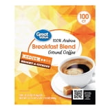 Great Value 100% Arabica Breakfast Blend Medium Roast Ground Coffee ...