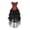 Orange, variant on Women Gothic Bridal Boned Bustier Corset Top with Tulle Skirt Black S