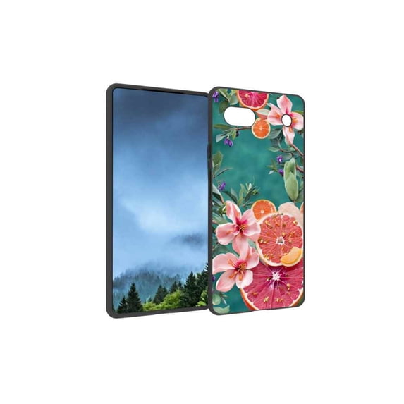 Blossom-citrus Phone Case, Degined for Google Pixel 6A Case Men Women, Flexible Silicone Shockproof Case for Google Pixel 6A