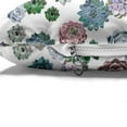 thumbnail image 4 of Cactus Pet Bed, Colorful Pattern of Succulent Plants Tropical Exotic Foliage Natural Garden Design, Resistant Pad for Dogs and Cats Cushion with Removable Cover, 24" x 39", Multicolor, by Ambesonne, 4 of 4
