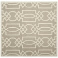 thumbnail image 6 of SAFAVIEH Bella Janis Geometric Striped Wool Area Rug, Sand/Ivory, 5' x 5' Square, 6 of 10