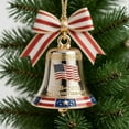 thumbnail image 4 of 1776-2026 United States 250th Anniversary Bell Ornament, Handmade Metal Christmas Bell Ornament for Tree or Garden with Commemorative Detailing for Collectors and Patriotic (Red White), 4 of 7