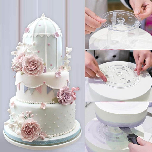 Multi-Layer Cake Support Set White Tools rods cake stand for Cake Baking Diamete 6.30inch