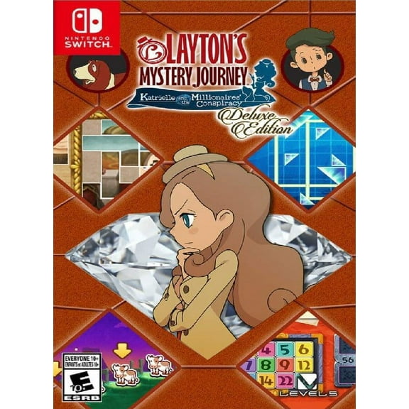 Restored Layton's MYSTERY JOURNEY: Katrielle and the Millionaires' Conspiracy Deluxe Edition (Nintendo Switch, 2019) Puzzle Game (Refurbished)
