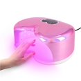 thumbnail image 1 of Cute Heart Shape Fast Drying Manicure Pedicure Machine Light Weight 96W Cure UV LED Nail Lamp ,High Power, 1 of 6
