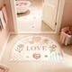 thumbnail image 4 of Felpudo antideslizante para cocina con el Día de San Valentín | Alfombra absorbente de poliéster para entrada y baño | Felpudo blanco de 40 x 60 cm con reverso antideslizante, 4 of 6