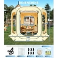 thumbnail image 2 of Garvee Pop up Sports Tent 10 x 10 x 7.5 ft, All Weather, Beige, 2 of 8