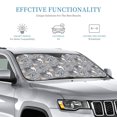 thumbnail image 3 of Fuzoiu Cute Dog And Flowers Print Car Windshield Sunshade,Foldable Reflective Sun Visor,Windshield Sun Shade,UV Rays Sun Visor Shade,Auto Front Sun Shield Shade-Small, 3 of 8