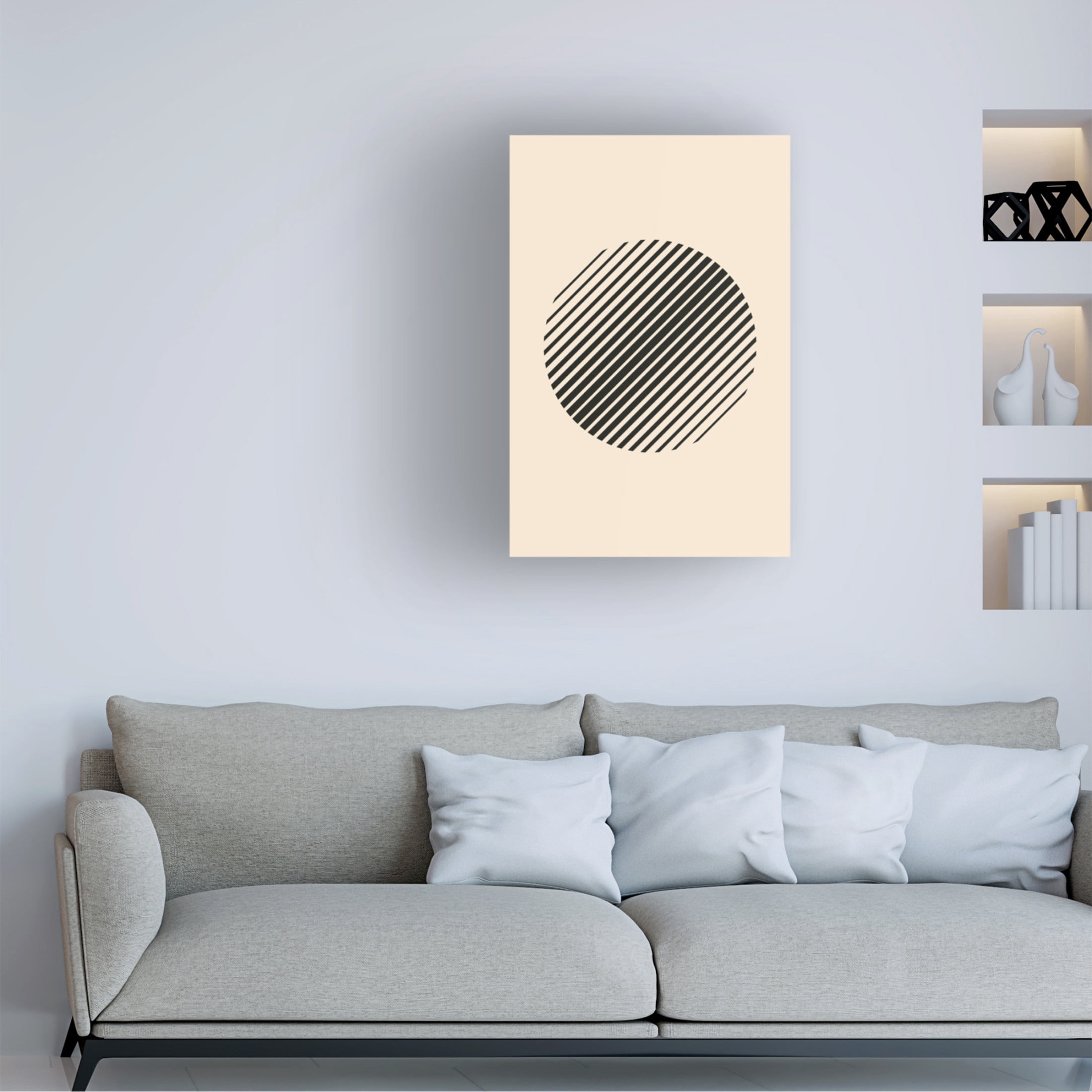 Trademark Fine Art jay stanley Boho Minimal Shape 3 Canvas Wall Art