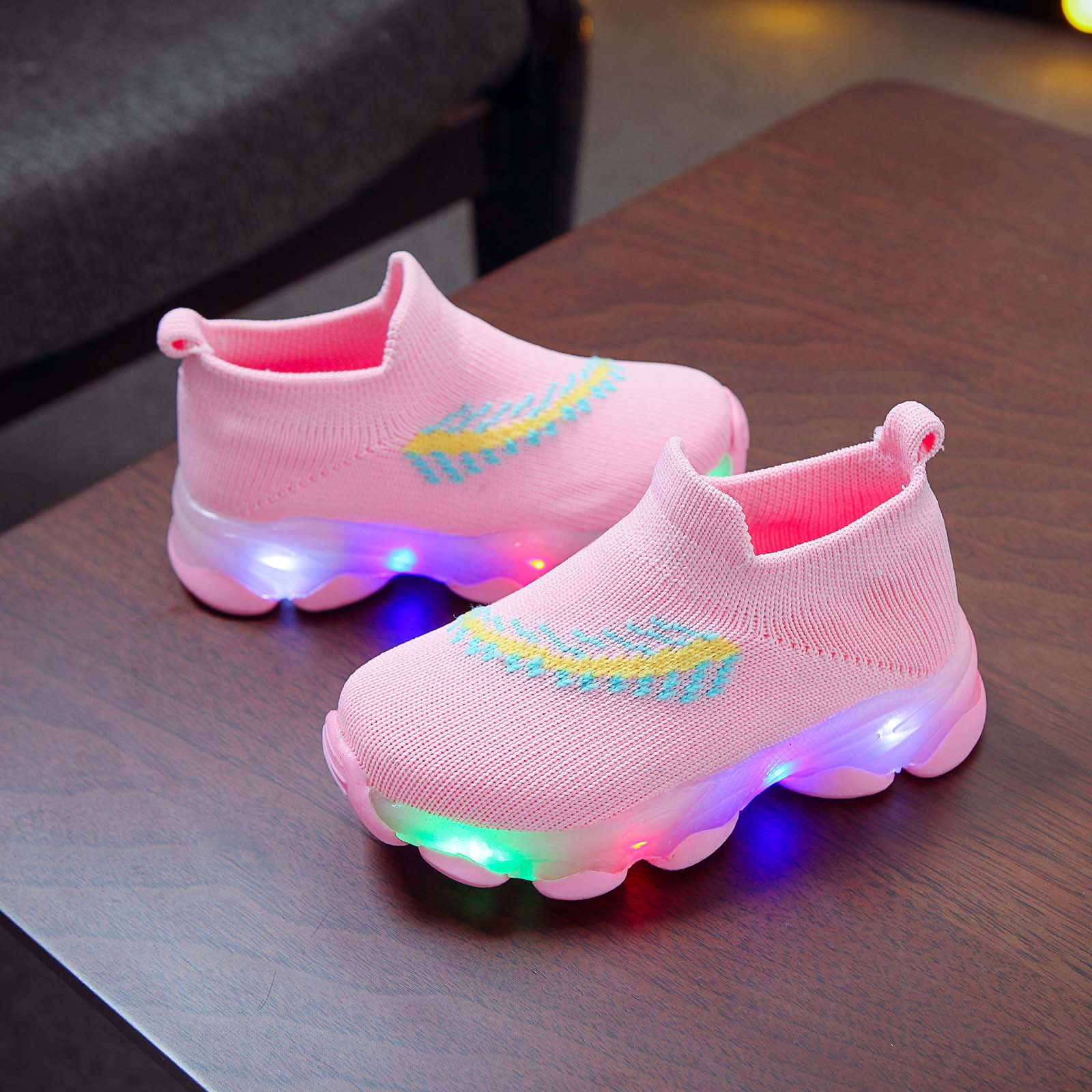 LEEy-world Toddler Shoes Boys Luminous Kids Sport Light Shoes Children ...