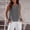 Gray, variant on Women's Summer Sleeveless Tank Tops Solid Casual Crewneck Button Slit Tunic Top Shirts S-XXL Green L(L)
