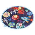 thumbnail image 3 of Juego de diana para dardos redondo para niños con 3 bolas fuertes, diana para dardos grande educativa de dibujos animados, juguetes con tema espacial, 3 of 5