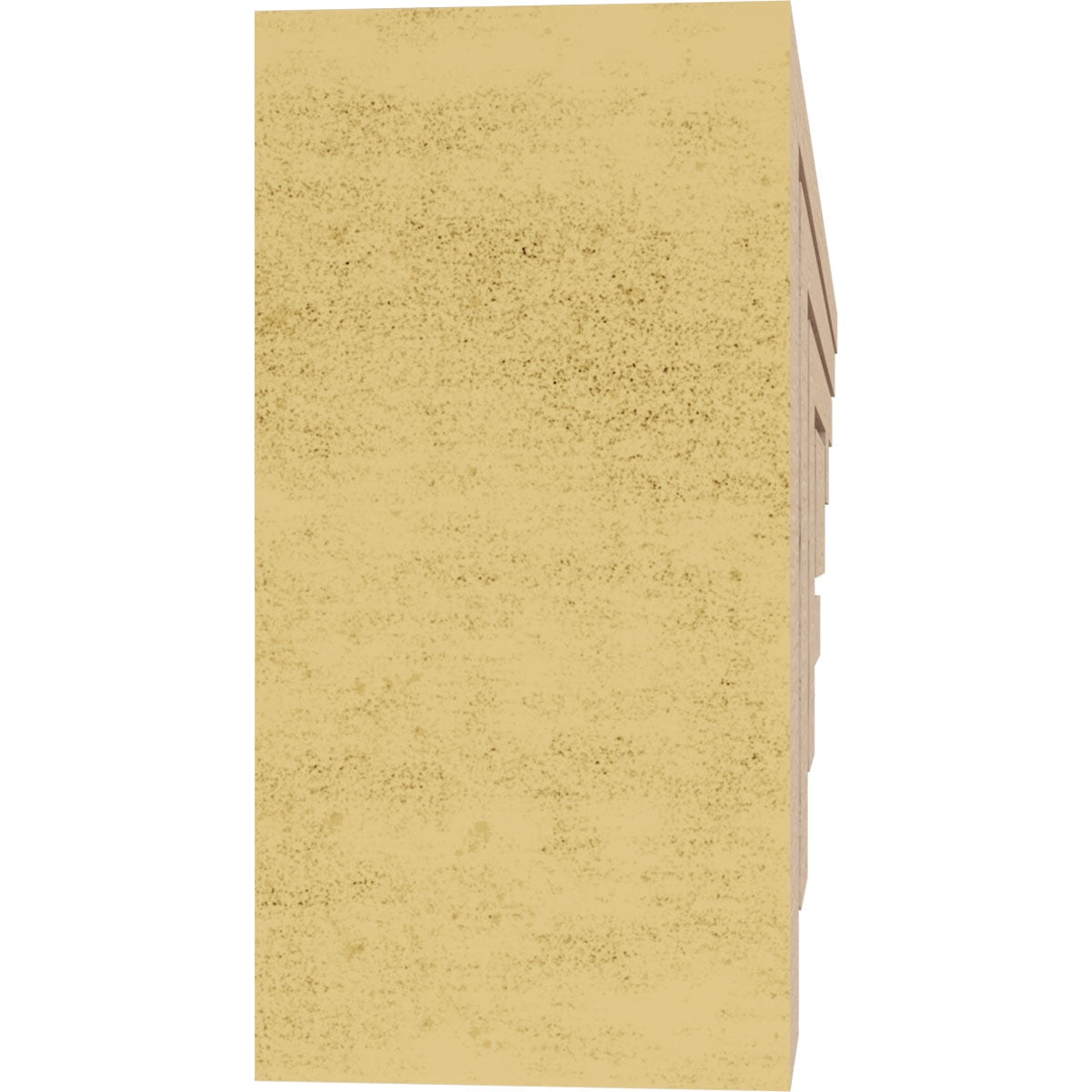 2"W x 12"D x 4"H Thin Landon Rough Cedar Woodgrain TimberThane Corbel, Primed Tan