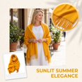 thumbnail image 5 of Lumtrix Tassel Scarf for Women and Men Winter Warm Long Scarves Large Travel Blanket Scarf Wrap N One Size, 5 of 5