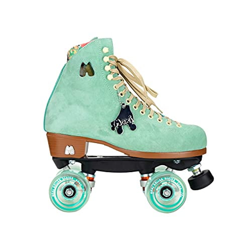 Size 7 Floss Teal Lolly Fashionable Womens Quad Roller Skate Moxi Skates 