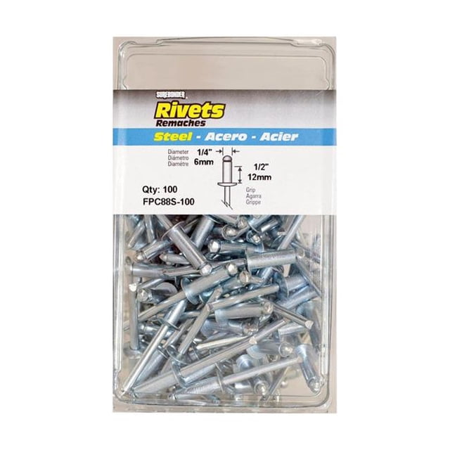 FPC FPC88S-100 0.25 x 0.5 in. Rivets Surebonder Long - 100 Pack