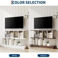 thumbnail image 7 of 8 Cube Storage Shelf Organizer, Open Cube Bookshelf with 10 Removable Back Panels, Multi-Functional Bookcase, for Living Room, Bedroom, Entrance Hall, and Home Office，White, 7 of 7